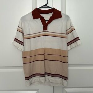 Striped Polo Size M